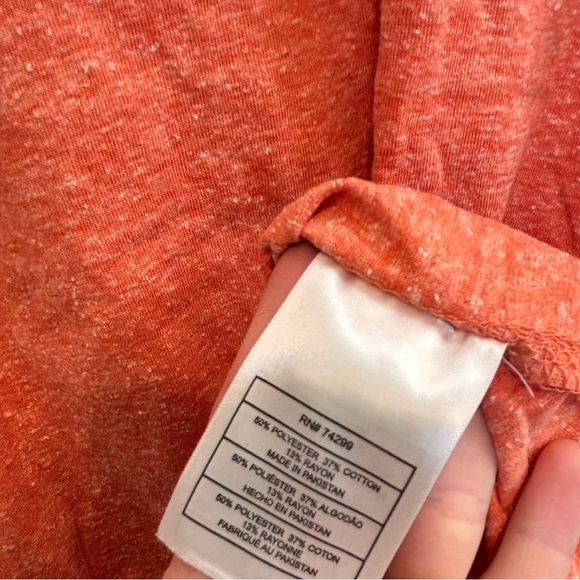 Reebok Orange and Gray Short Sleeve Tee - Picture 4 of 4